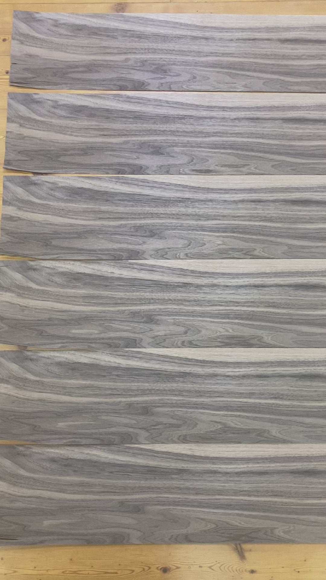 天然木 突板素材シリーズ ウォールナット板柾込み (厚0.5mm程度、巾